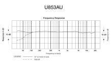 Audio-Technica U853AU - Kondenzátorový závěsný mikrofon UniLine, baterie nebo fantomové nap. v černém provedení